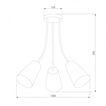 Потолочная люстра TK Lighting 1711 Wire Kids
