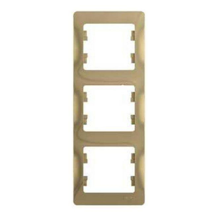 Рамка 3-постовая Schneider Electric Glossa титан GSL000407
