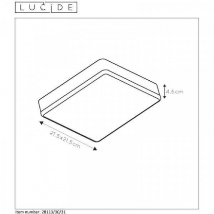 Потолочный светодиодный светильник Lucide Ceres 28113/30/31