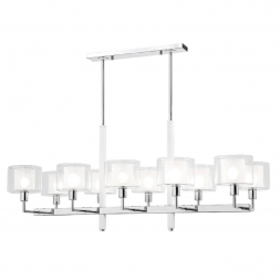 Подвесная люстра Crystal Lux Maestro SP-PL10 L1100 Chrome
