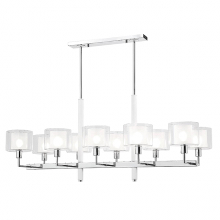Подвесная люстра Crystal Lux Maestro SP-PL10 L1100 Chrome