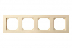 Рамка 4-постовая Liregus Epsilon бежевый 28-091