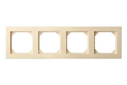 Рамка 4-постовая Liregus Epsilon бежевый 28-091