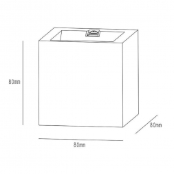 Бра Deko-Light Mini Cube Beige Granit 620138