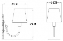 Бра Arte Lamp Gracie A7301AP-1PB