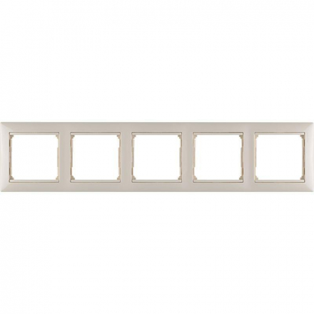 Рамка 5-постовая Legrand Valena слоновая кость 774355