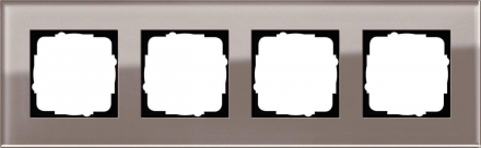 Рамка 4-постовая Gira Esprit дымчатое стекло 0214122
