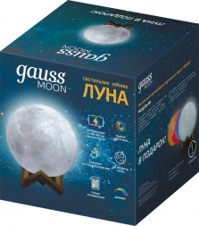 Настольный светодиодный ночник Gauss луна NN002