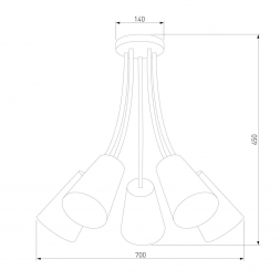 Потолочная люстра TK Lighting 1712 Wire Kids