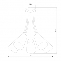 Потолочная люстра TK Lighting 1712 Wire Kids