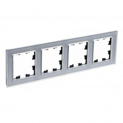 Рамка 4-постовая Schneider Electric AtlasDesign Nature алюминий ATN320304