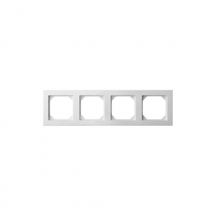 Рамка 4-постовая Liregus Epsilon белый 28-041