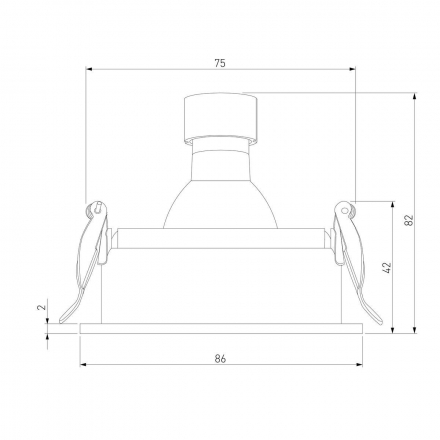 Встраиваемый светильник Elektrostandard Tune 25015/01 a065467