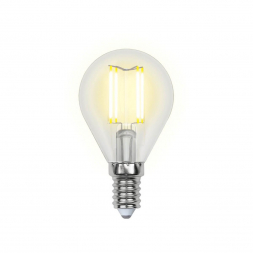 Лампа светодиодная филаментная Uniel E14 5W 4000K LED-G45-5W/NW/E14/CL/DIM GLA01TR UL-00002870