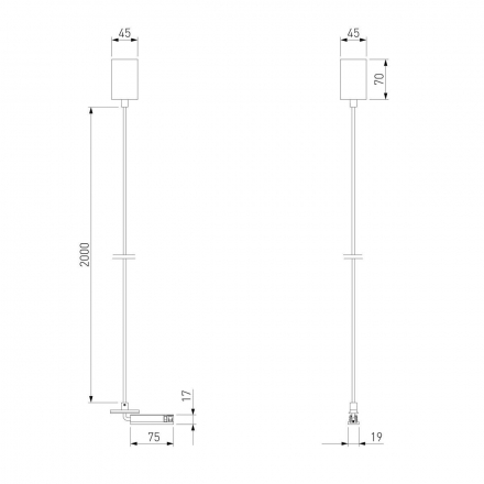 Подвесной комплект Elektrostandard Titan Line 85009/00 a069726