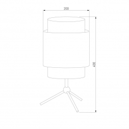 Настольная лампа TK Lighting 6565 Boho White