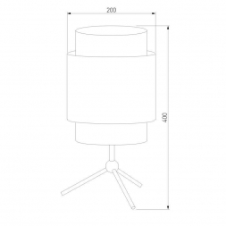 Настольная лампа TK Lighting 6565 Boho White