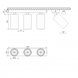 Основание для светильника Lumker Mini-VL-M13-BL 004875