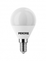 Лампа светодиодная Рекорд E14 7W 3000K матовая 23883