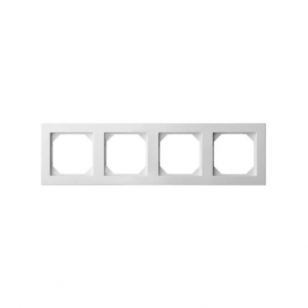 Рамка 4-постовая Liregus Epsilon белый 28-0424