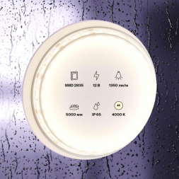 Светодиодная влагозащищенная лента Maytoni Technical 14,4W/m 120LED/m 2835SMD дневной белый 5M 10118
