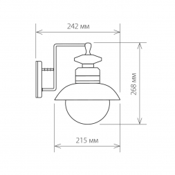 Уличный настенный cветильник Elektrostandard Talli D GL 3002D брауни a038481
