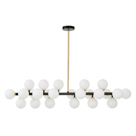 Подвесная люстра Lumina Deco Marsiada LDP 6033-24 BK+GD