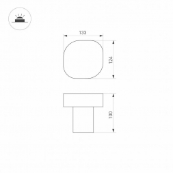 Уличный светодиодный светильник Arlight LGD-Swamp-Boll-H100-7W Warm3000 030002