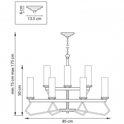 Подвесная люстра Lightstar Flume 723125