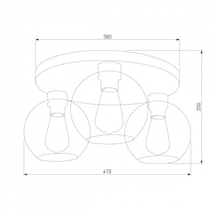 Потолочная люстра TK Lighting 2776 Cubus Graphite