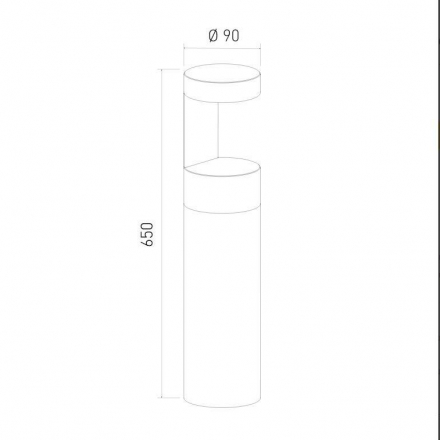 Уличный светодиодный светильник Elektrostandard Nimbus 35126/F серый a055642