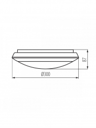 Уличный светодиодный светильник Kanlux Daba PRO 25W NW-W 19064