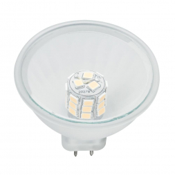 Лампа светодиодная рефлекторная GU5,3 3W 2700K полусфера прозрачная 28330
