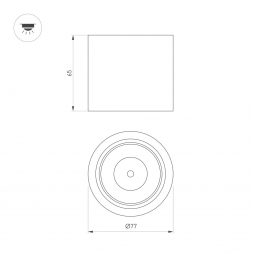 Потолочный светодиодный светильник Arlight SP-Dice-R77-10W Warm3000 046626