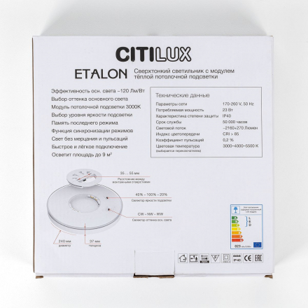 Потолочный светодиодный светильник Citilux Etalon CL750241