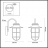 Уличный настенный светильник Odeon Light Nature Helm 4171/1W