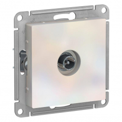 Розетка телевизионная оконечная TV Schneider Electric AtlasDesign жемчужная ATN000491