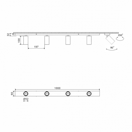 Основание для светильника Lumker Mini-VL-M14-BL 004877