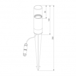 Ландшафтный светодиодный светильник Elektrostandard Hidden 35166/S a066034