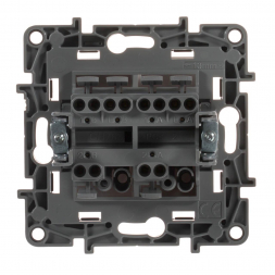 Переключатель двухклавишный Legrand Etika 10A 250V белый 672212