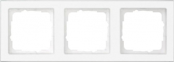 Рамка 3-постовая Gira E2 полностью надписываемая чисто-белый глянцевый 071322