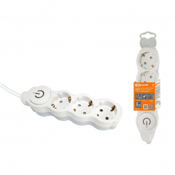 Удлинитель TDM Electric Люкс УЛ03В 3гн 1,5м с/з SQ1303-0130