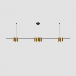 Подвесная люстра Denkirs Orbit DK4063-BK+SG