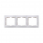 Рамка 3-постовая IEK Kvarta белая EMK30-K01-DM