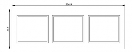 Рамка 3-постовая IEK Kvarta белая EMK30-K01-DM