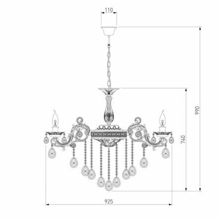 Подвесная люстра Bogates 283/10 Strotskis