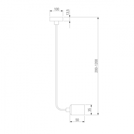 Подвесной комплект с вводом питания Elektrostandard Esthetic Magnetic 85139/00 a065431