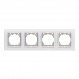 Рамка 4-постовая Vesta-Electric ExclusiveWhite белый FRM050403BEL