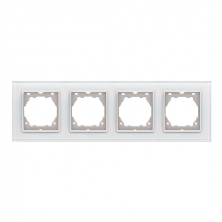 Рамка 4-постовая Vesta-Electric ExclusiveWhite белый FRM050403BEL
