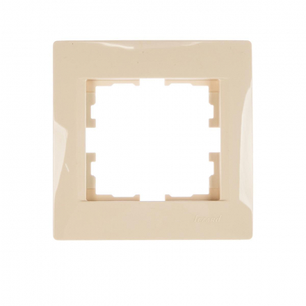 Рамка 1-ая горизонтальная Lezard Karina кремовая 707-0300-146